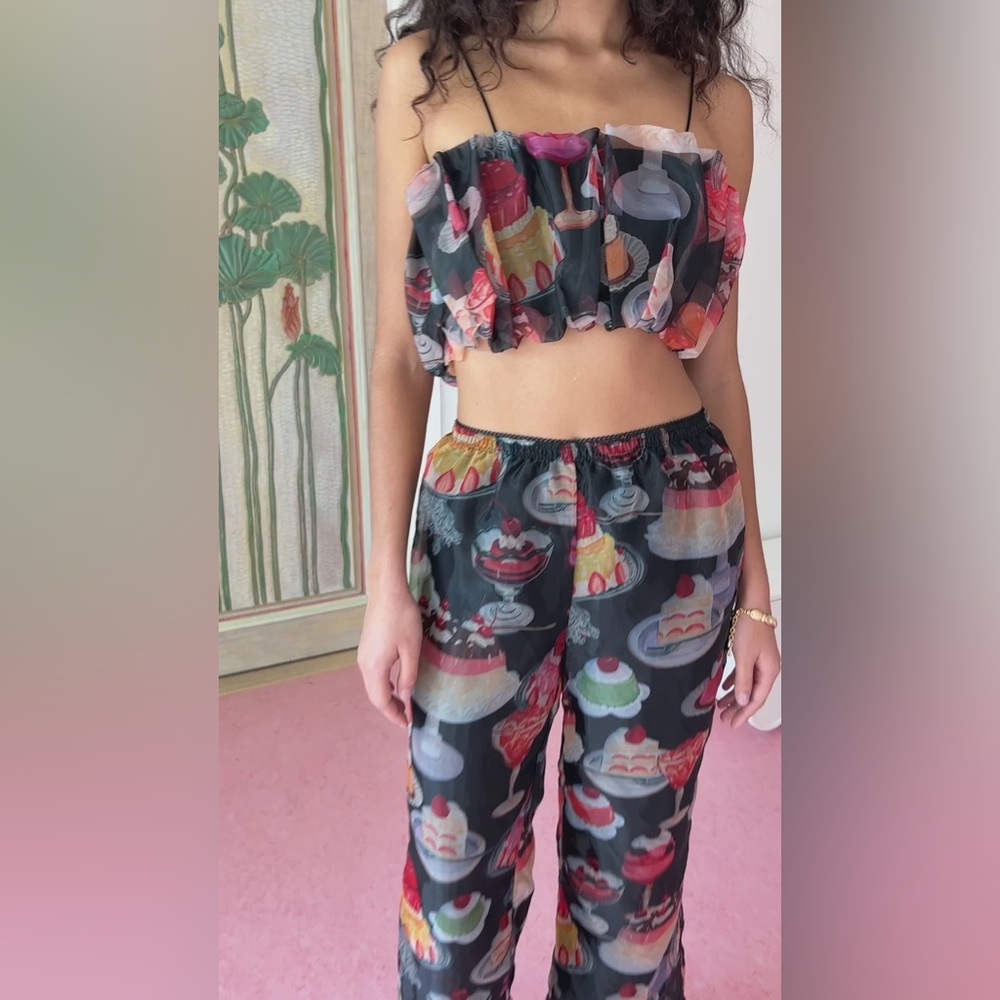 NEW WITH TAGS LIORA RUFFLE PANT - Picture 10 of 11